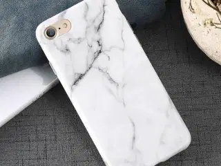 Hvid marmor cover iPhone 6 6s 7 el 8