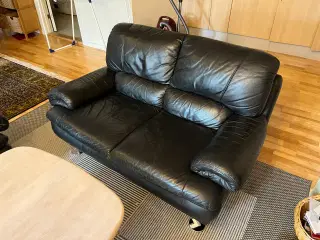 Lædersofa 2 og 3 personer