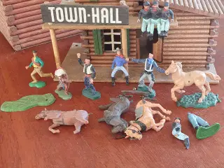 Vintage westernstil  town hall + figur