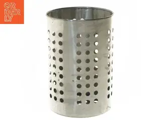 Bestikholder i rustfrit stål fra IKEA (str. Ø 12,5 cm højde 18 cm)