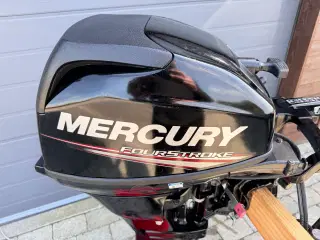 Mercury påhængsmotor, 25 hk, benzin, elstart. 