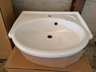 Nye Badvaske i hvid porcelæn sælges