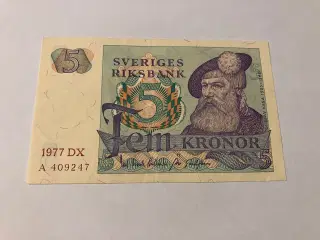 5 Kronor Sweden 1977 DX