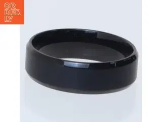 Stor sort ubrugt metal ring (fingerring) (str. 71 mm)