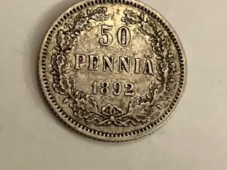 50 Pennia 1892 Finland