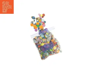 Farverige konfetti cirkler (str. Varierende størrelser)