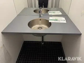 Bordplade med håndvask