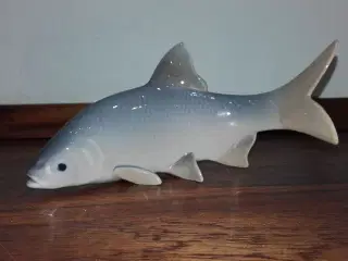 Porcelænsfigur af Ruskalle fisk
