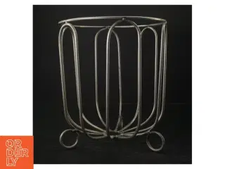Metal Frugt Skål Trådkurv på fod (str. H 25 cm ø. 22 cm)