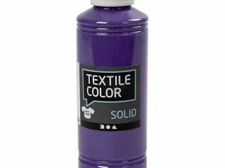 Textile Solid Lilla Tekstilmaling 250ml - Dækkende Farve