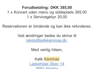 Claus Hempler ståplads på Café Kammas d 5/7