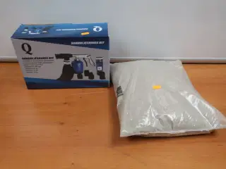 Sandblæsnings kit med sand