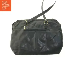 Sort lædertaske The Monte fra The Monte (str. 46x32 cm)