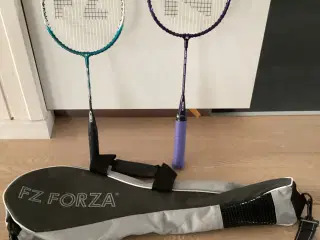 1 FORZA børne-  & 1 FORZA junior badmintonketcher