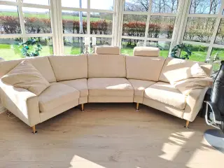 Sofa / halvrund sofa I beige 