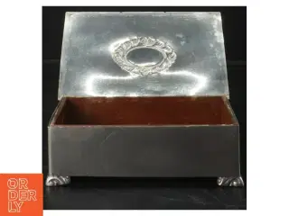 Tin skrin med indgravering (str.  15x9,5x5 cm)