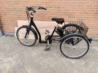 SENIOR ELcykel trehjulet, kun 162 km, batteri+lade