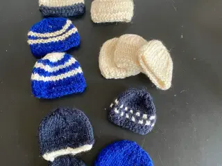 Hjemmestrikket Barbie hue - 5kr stykket