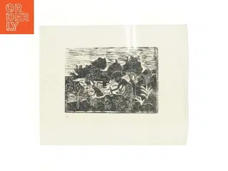 Træsnit kunsttryk (str. 46,5x38 cm)