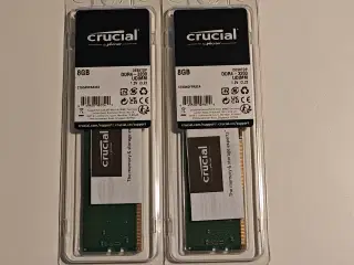 16 gb. DDR4 RAM nye Crucial