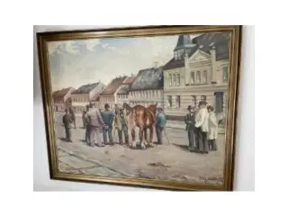 Maleri fra Smedegade i Horsens