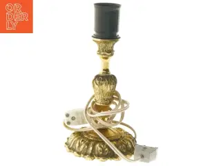 Vintage guldfarvet bordlampe (str. 23x11 cm)