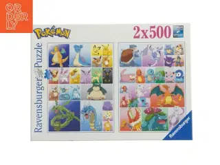 Pokémon Ravensburger puslespil, 2x500 brikker fra Ravensburger (str. 2 x 500 cm)