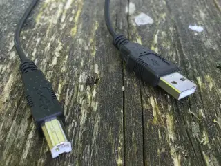 Kabler, USB kabel 2.0 USB-A han / USB-B han 0,75m