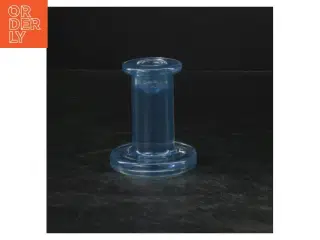 Lille blå vase / lysholder (str. 8 cm)