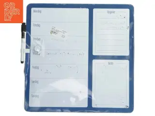 Magnetisk ugeplan med marker (str. 36,5x36 cm)