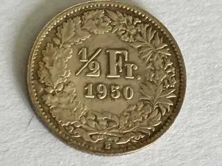1/2 Franc Switzerland 1950