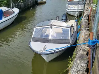 Shetland båd sejle klar 
