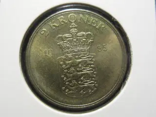 2 kroner 1955 unc