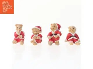 Fire julemandsbamser (str. 2 cm)