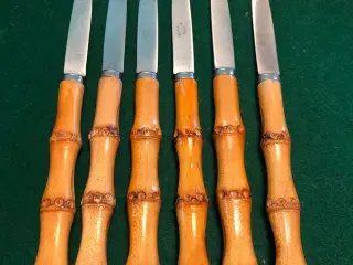 Smørrebrødsknive med bambusskaft