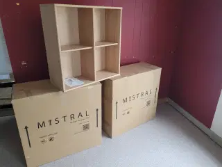 Mistral reolkasser 3 stk. Eg
