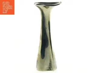 Sølvfarvet vase (str. 16 x 7 cm)