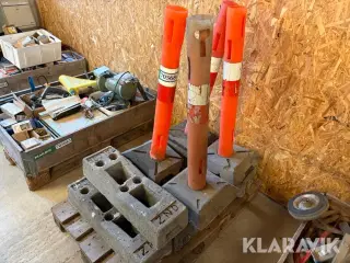 Afspærringsstolper/betonfødder