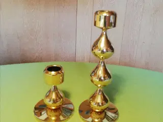 2 Asmussen dråbe stager 1 med 1 dråbe, 1 med 3 drå