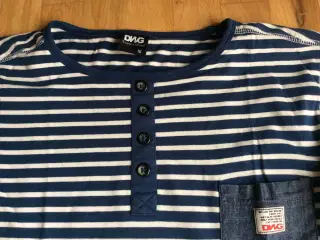 Stribet bluse