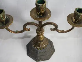 Lysestage af bronze
