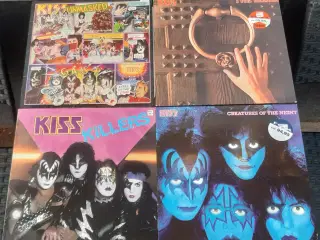 KISS ... samling på 4 lp'er