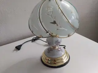 Bordlampe glaslampe retro