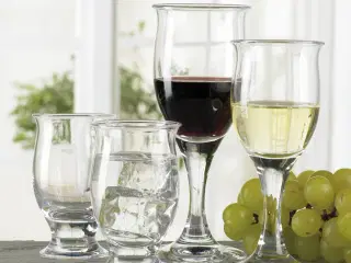 Holmegaard Ideelle vinglas (15 rød, 18 hvid)