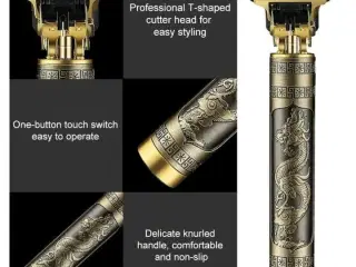 2 stk. Golden Barber Trimmer til skæg og overskæg