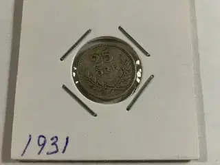 25 øre 1931 Sverige