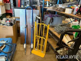Sækkevogn og pladevogn