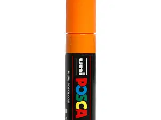 Posca Tusch, PC-8K, streg 8 mm, broad, bright yellow, 1 stk.
