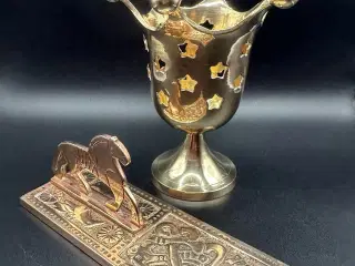 Vintage genstande af messing/ bronze sælges