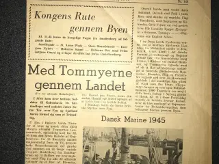 9. maj 1945 - MORGENBLADET avis